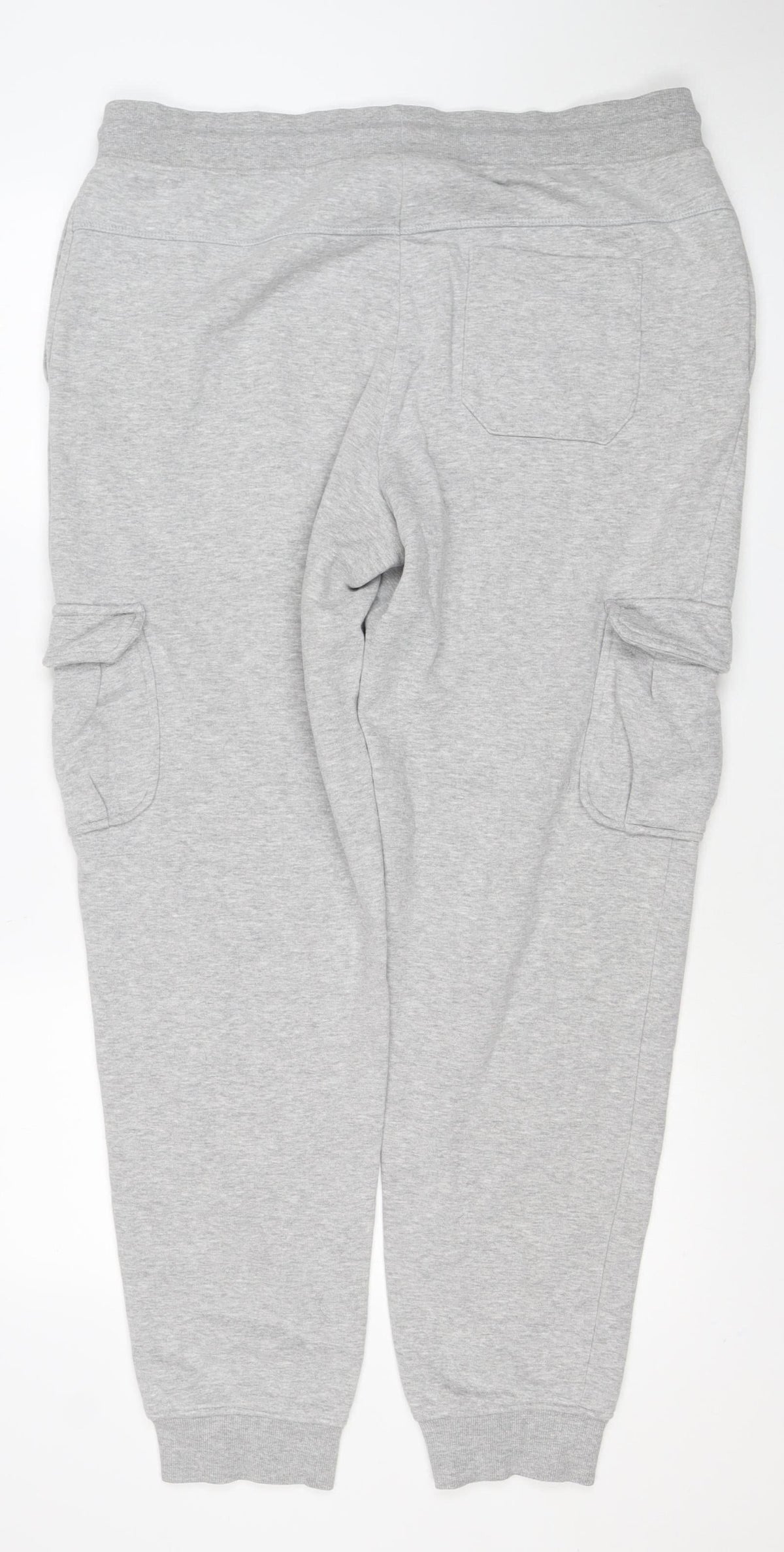 Livergy Men’s Grey XL Fleece Jogger Sweatpants Drawstring Cuffed
