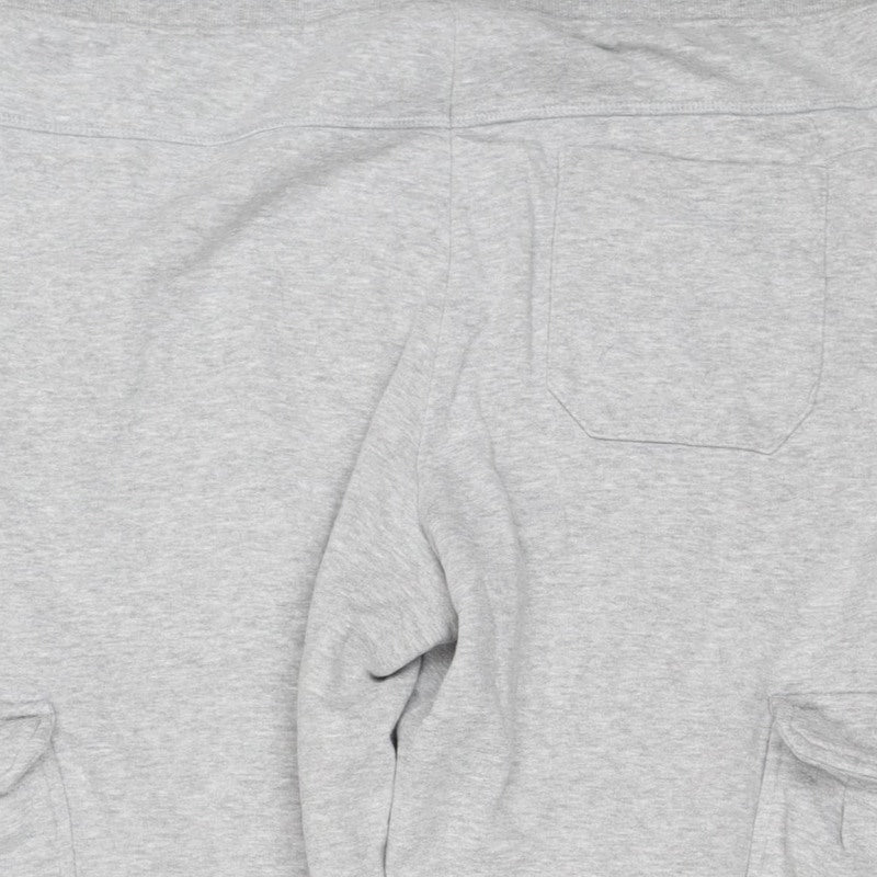 Livergy Men’s Grey XL Fleece Jogger Sweatpants Drawstring Cuffed
