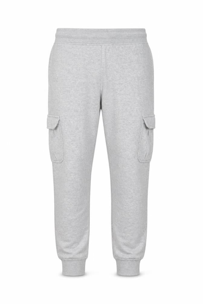 Livergy Men’s Grey XL Fleece Jogger Sweatpants Drawstring Cuffed