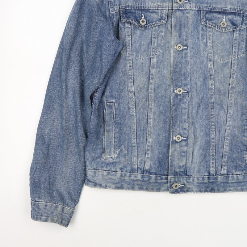 ASOS Men's Blue M Cotton Denim Basic Jacket Button Pockets