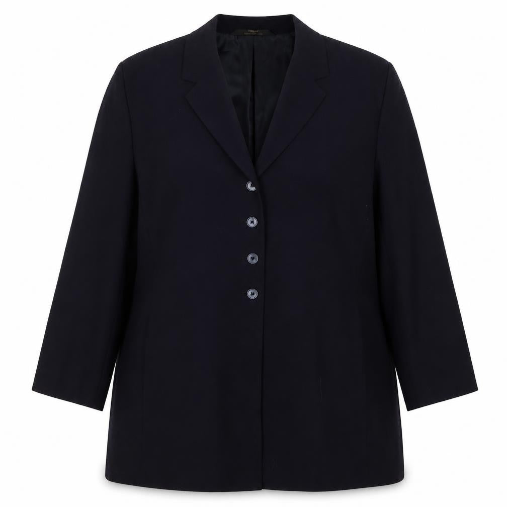 Marks & Spencer Women’s Blue UK 18 Long 4 Button Tailored Blazer
