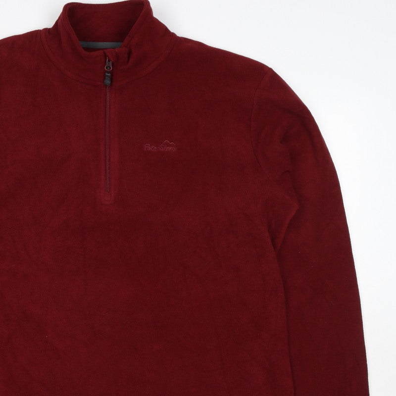 Peter Storm Men’s Red XL 1/4 Zip Fleece Sweatshirt Outdoor