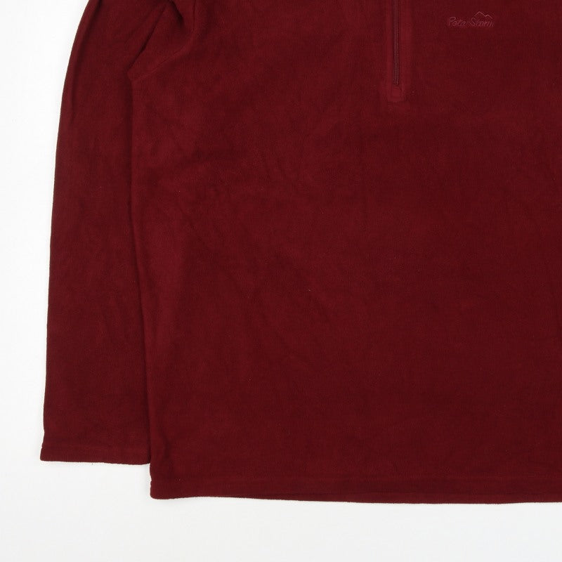 Peter Storm Men’s Red XL 1/4 Zip Fleece Sweatshirt Outdoor