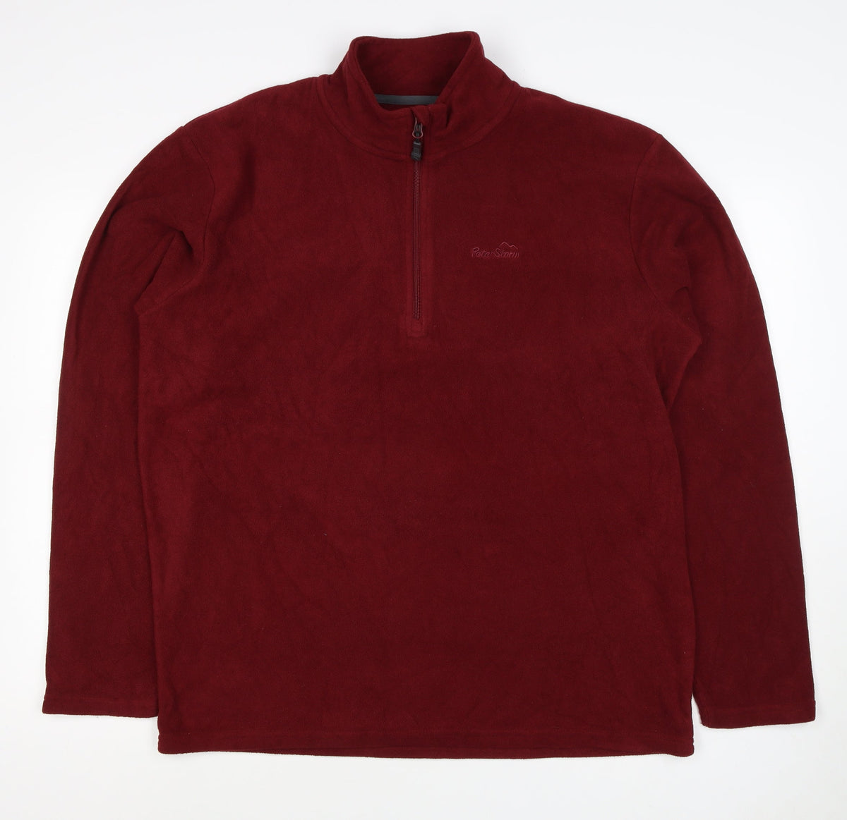 Peter Storm Men’s Red XL 1/4 Zip Fleece Sweatshirt Outdoor