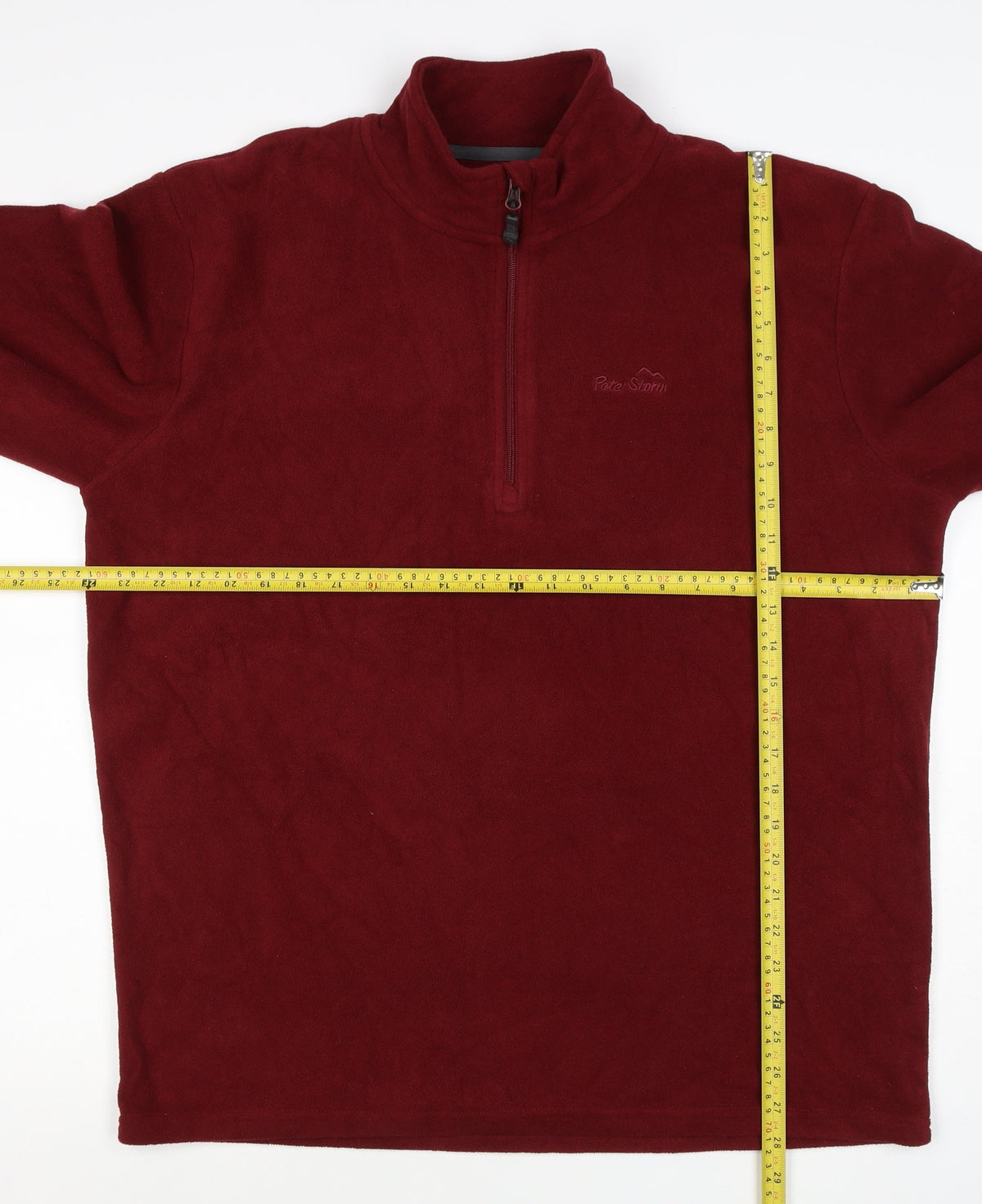 Peter Storm Men’s Red XL 1/4 Zip Fleece Sweatshirt Outdoor