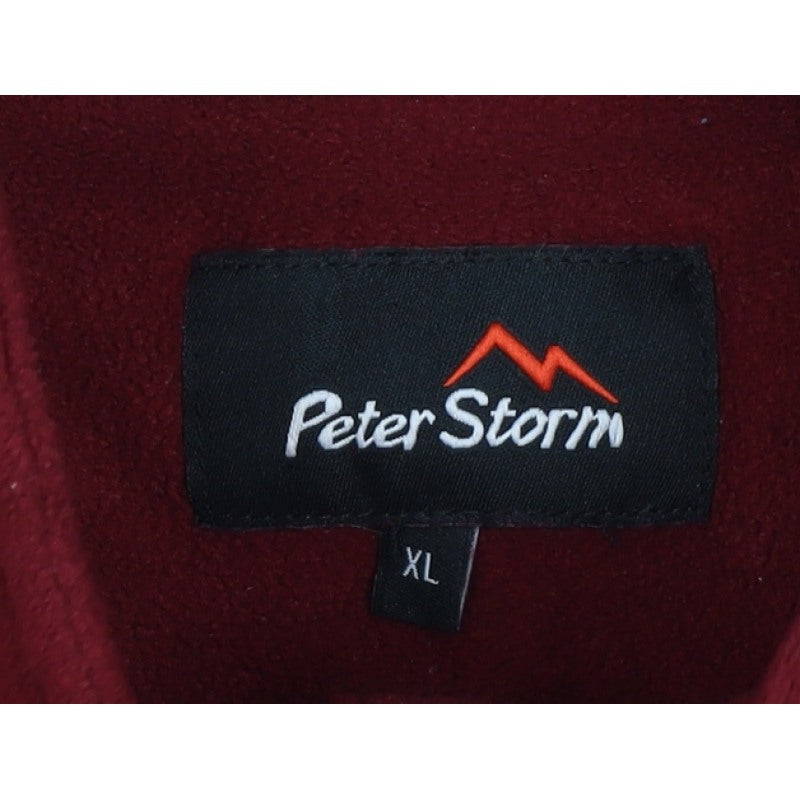 Peter Storm Men’s Red XL 1/4 Zip Fleece Sweatshirt Outdoor
