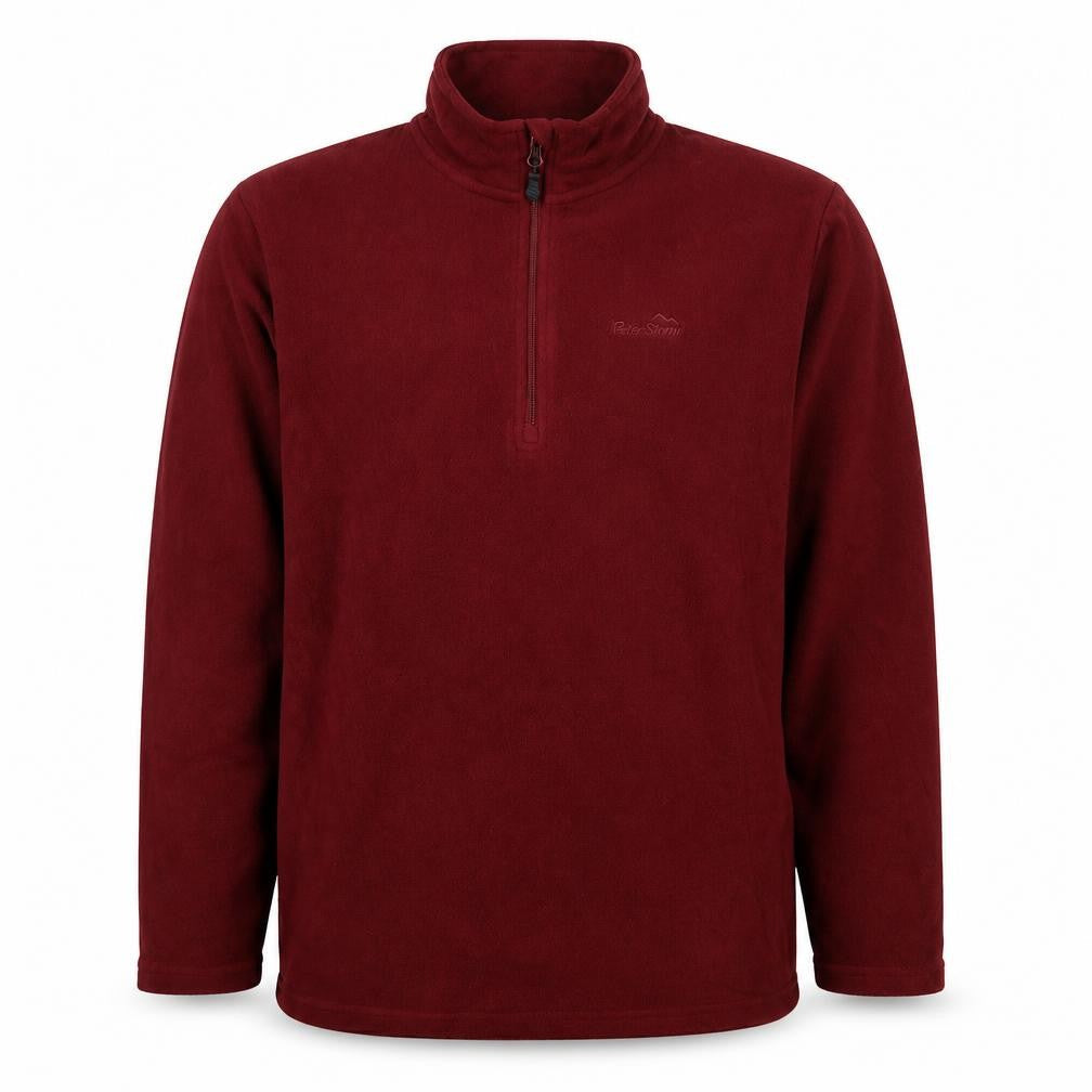 Peter Storm Men’s Red XL 1/4 Zip Fleece Sweatshirt Outdoor