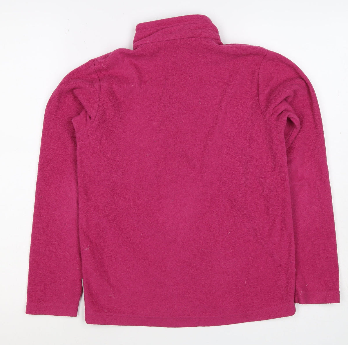 Quechua Girls Pink 12 Years Fleece 1/4 Zip Pullover Sweatshirt