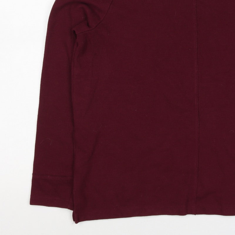 Marks and Spencer Women’s Burgundy Red Size 14 Crew Neck Pullover Sweatshirt