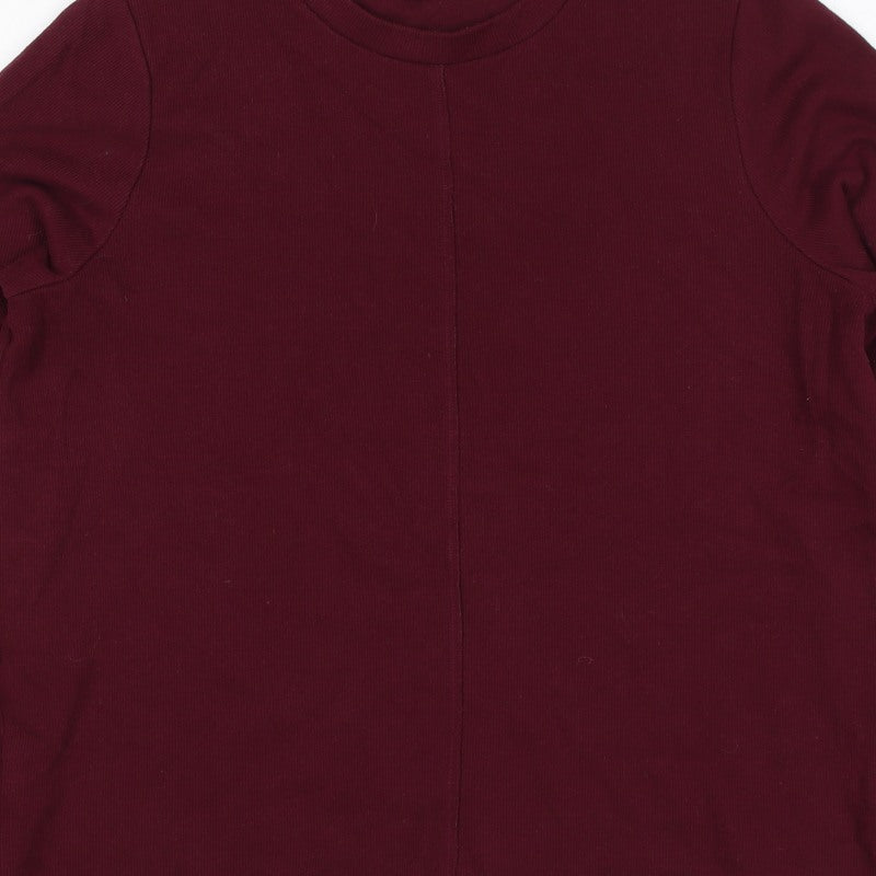 Marks and Spencer Women’s Burgundy Red Size 14 Crew Neck Pullover Sweatshirt