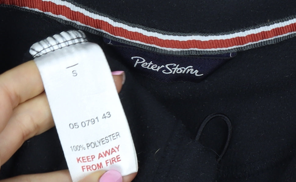 Peter Storm Men’s Black S Fleece Full Zip Hiking Jacket