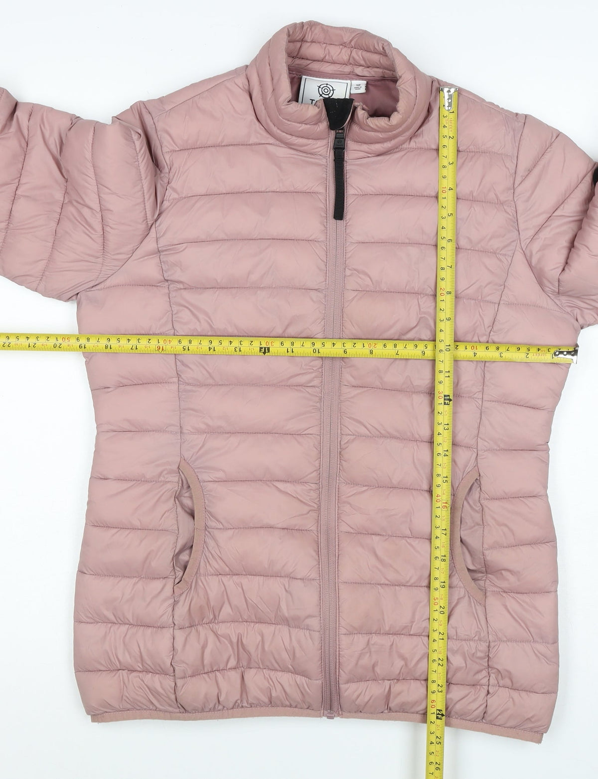 TOG24 Women’s Pink Size 10 Quilted Puffer Jacket Full Zip