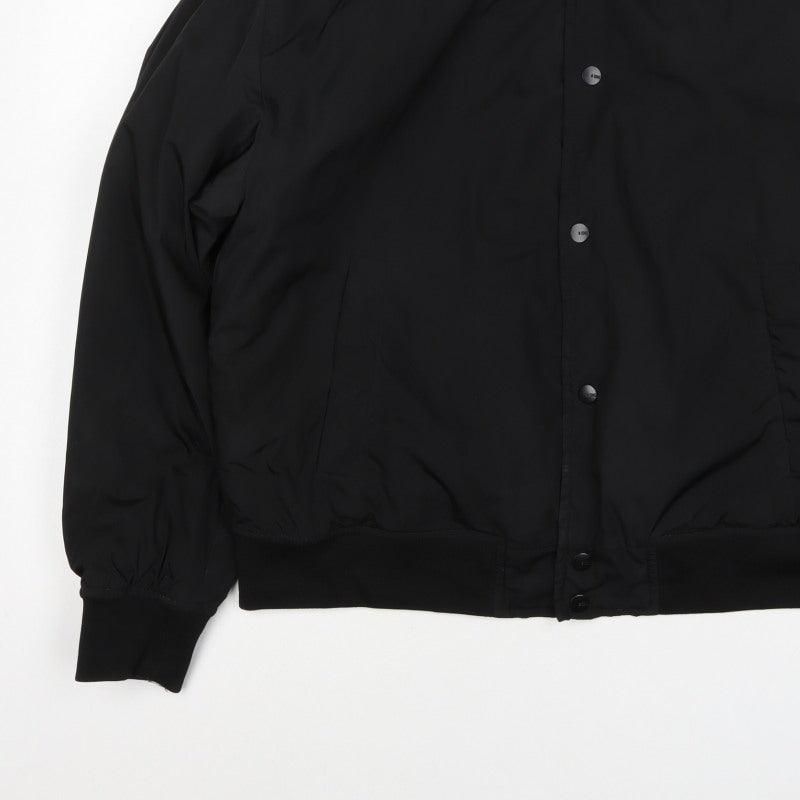 Only & Sons Men’s Black S Bomber Jacket Padded Snap Button