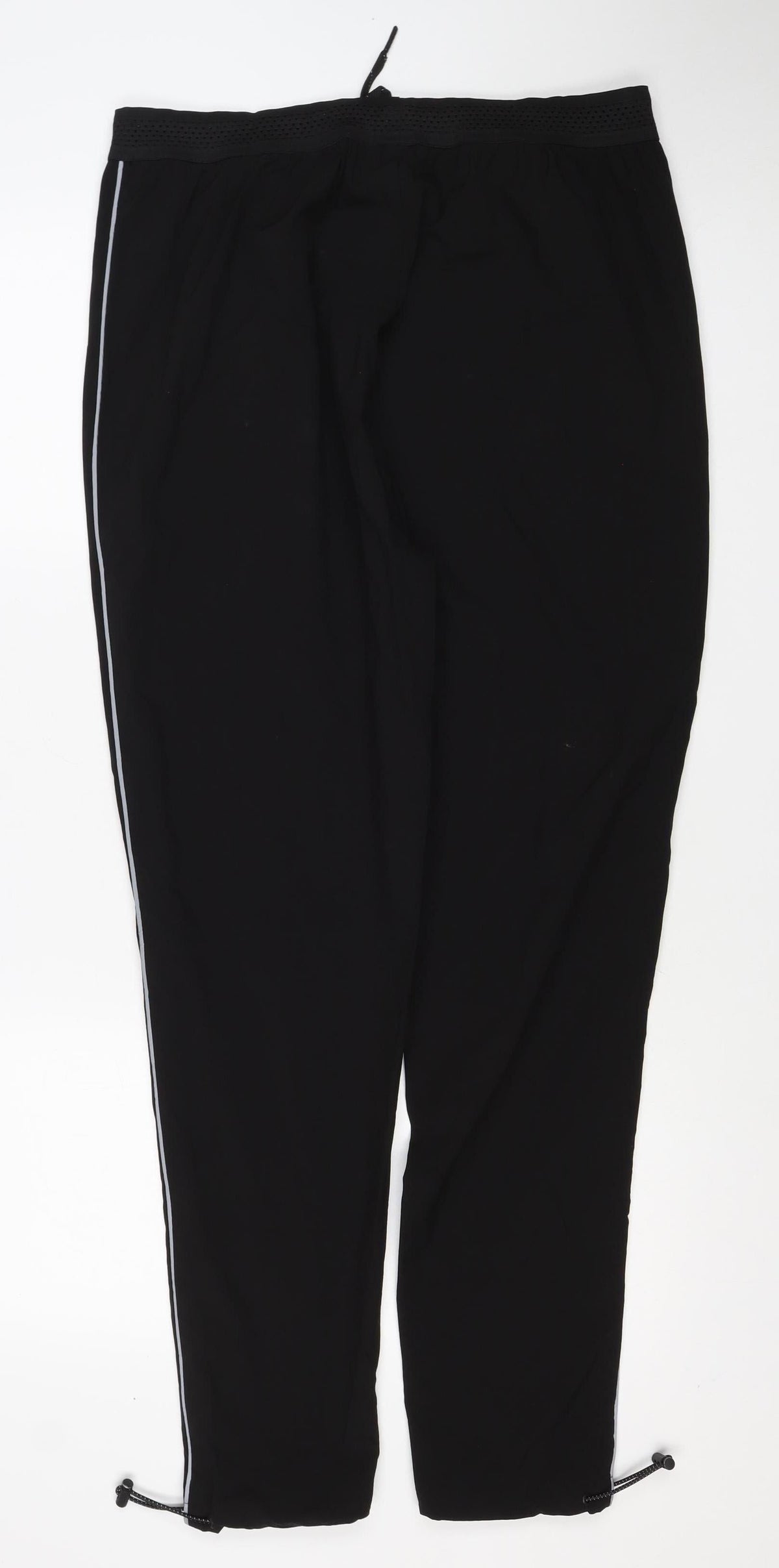 MAN Active Men’s Black L Track Pants Reflective Zip Pockets