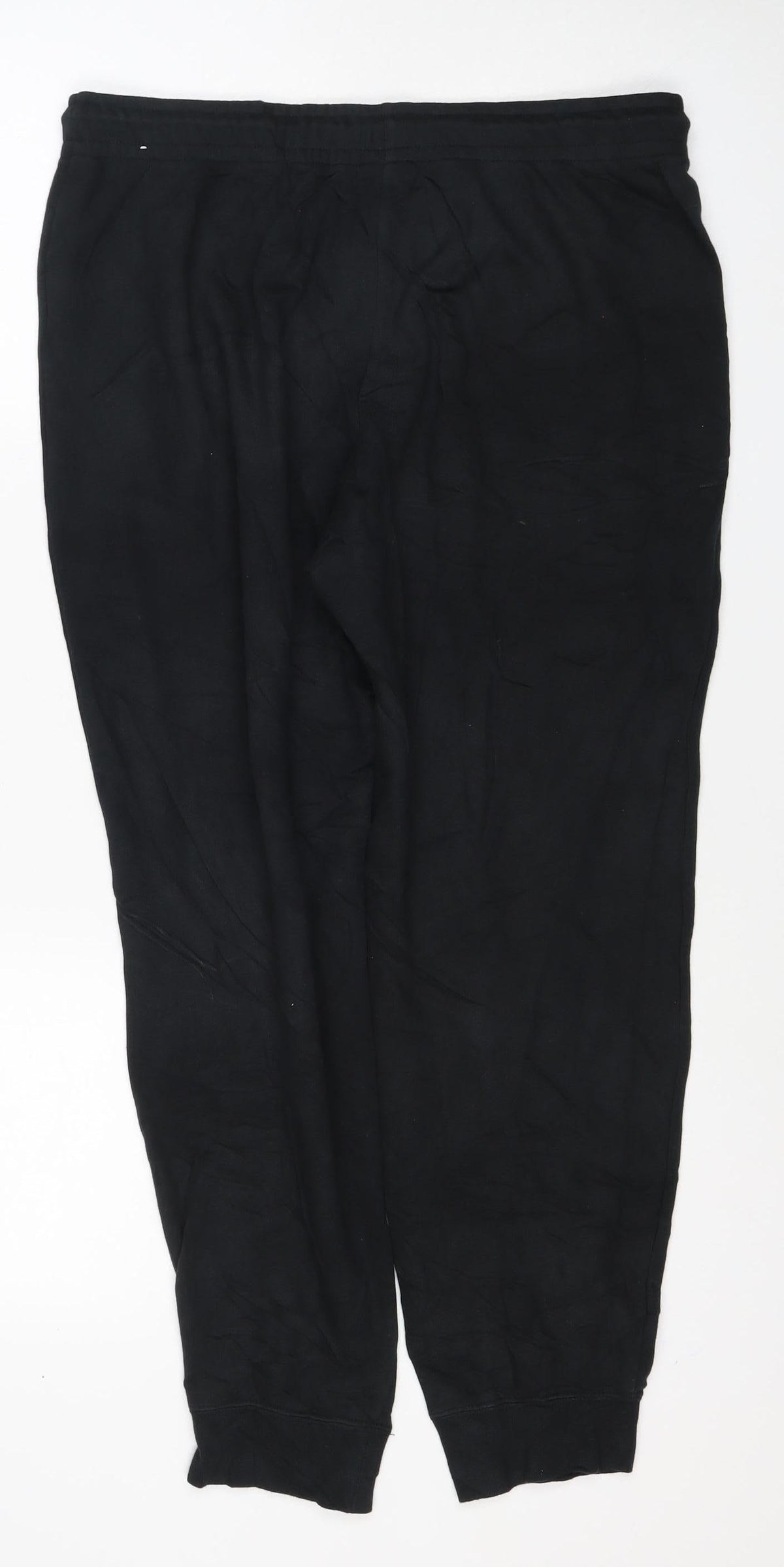 Nike Women Black L Jogger Sweatpants Drawstring Logo Pockets