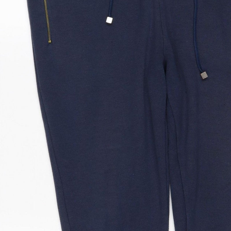 Millionaire Mens Blue L Jogger Trousers Drawstring Zip Pockets
