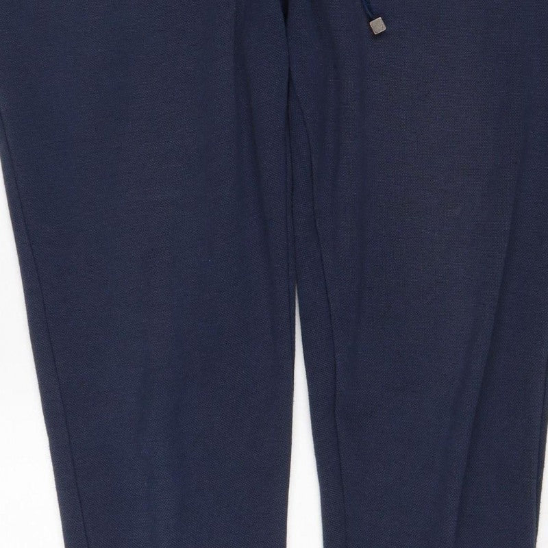 Millionaire Mens Blue L Jogger Trousers Drawstring Zip Pockets