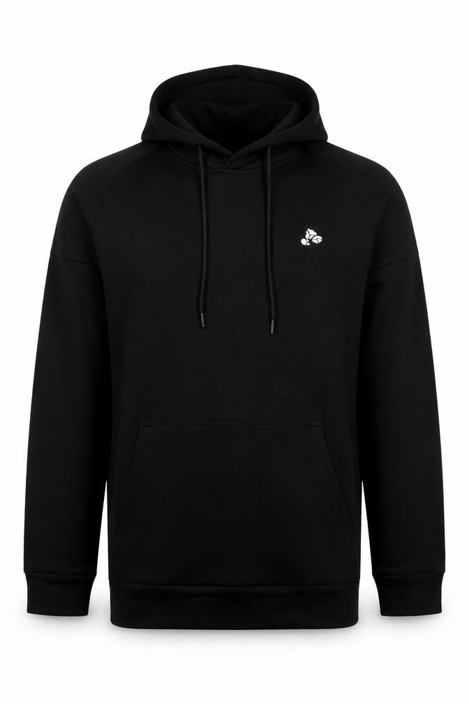 White Rocks Men’s Black Size S Pullover Hoodie Embroidered Logo