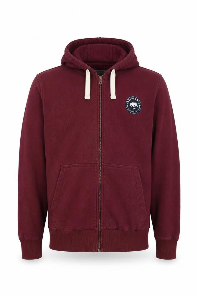 SoulCal & Co Men's Red XL Full Zip Hooded Logo Hoodie