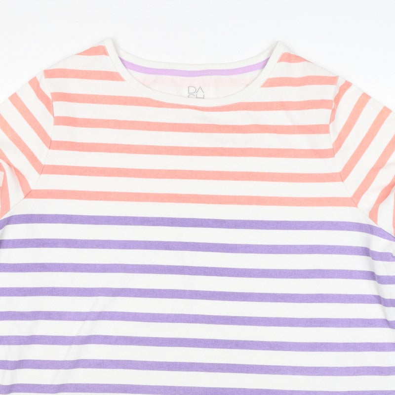 Dash Women’s Multicoloured Stripe Pullover Sweatshirt UK 24