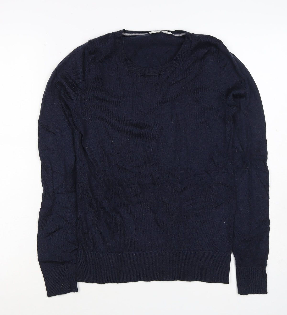 Gap Women’s Blue XS 100% Merino Wool Crew Neck Slim Pullover Jumper