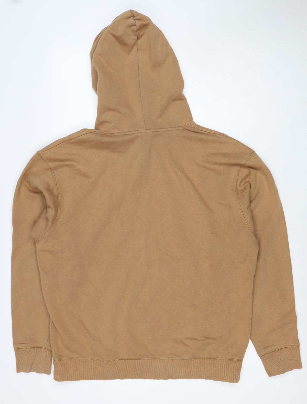 Champion Men’s Beige Large Logo Classic Fleece Pullover Hoodie