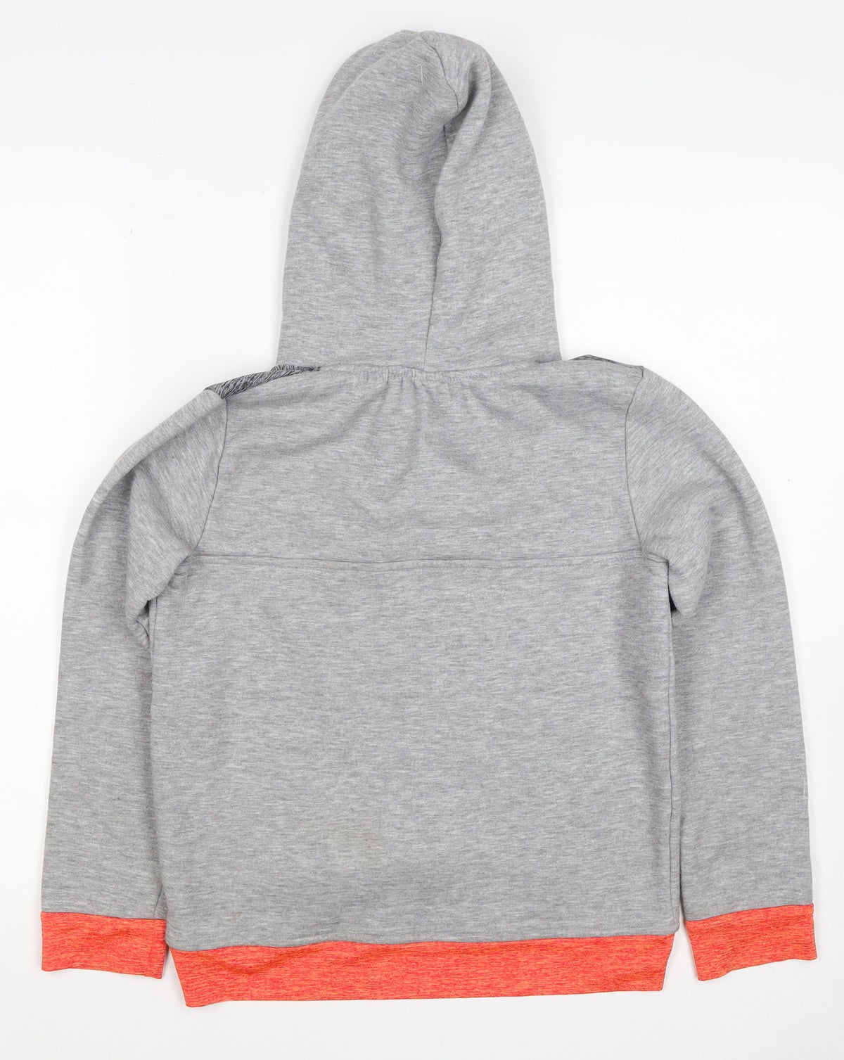 Liverpool FC Boys Grey Orange Pullover Hoodie 11-12 Years Football