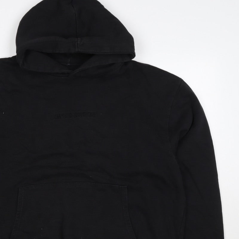 boohooMAN Men’s Black M Pullover Hoodie Limited Edition Logo