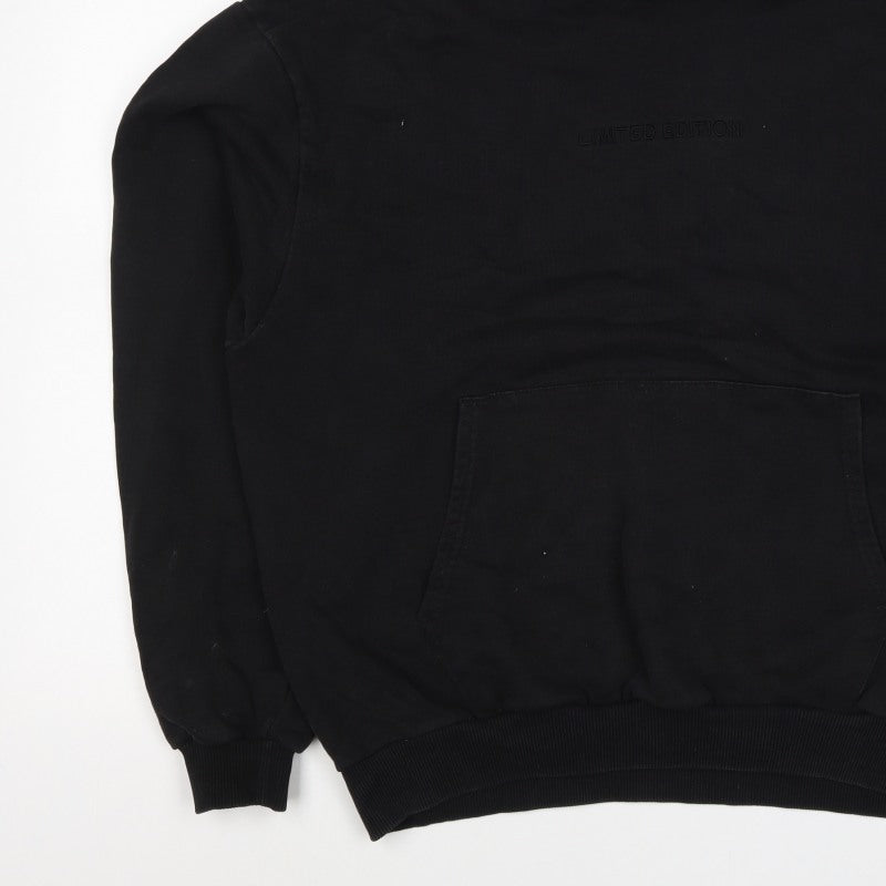 boohooMAN Men’s Black M Pullover Hoodie Limited Edition Logo
