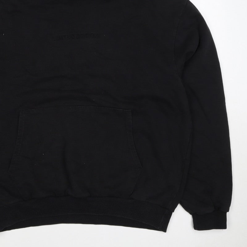boohooMAN Men’s Black M Pullover Hoodie Limited Edition Logo