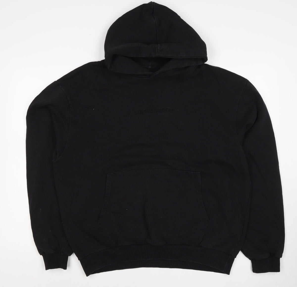 boohooMAN Men’s Black M Pullover Hoodie Limited Edition Logo