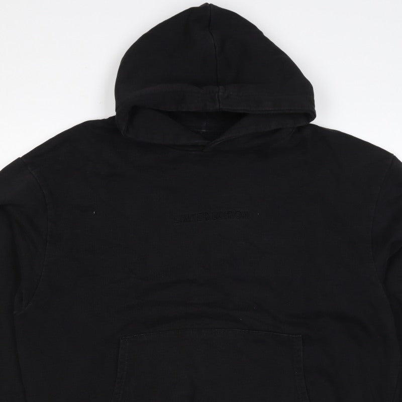 boohooMAN Men’s Black M Pullover Hoodie Limited Edition Logo