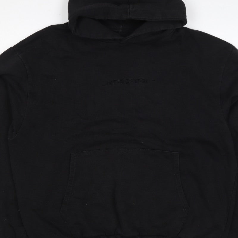 boohooMAN Men’s Black M Pullover Hoodie Limited Edition Logo