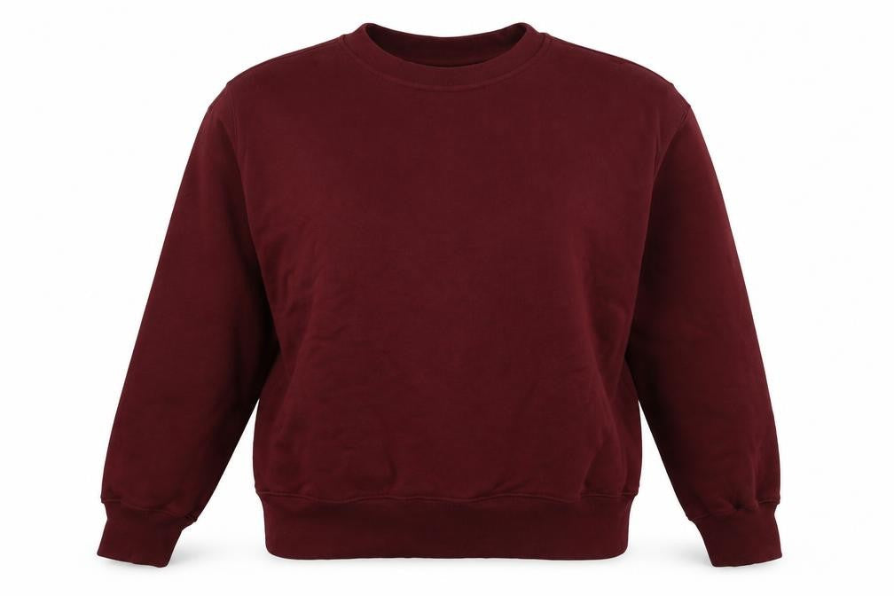 H&M Women’s Red M Crew Neck Pullover Sweatshirt Long Sleeve
