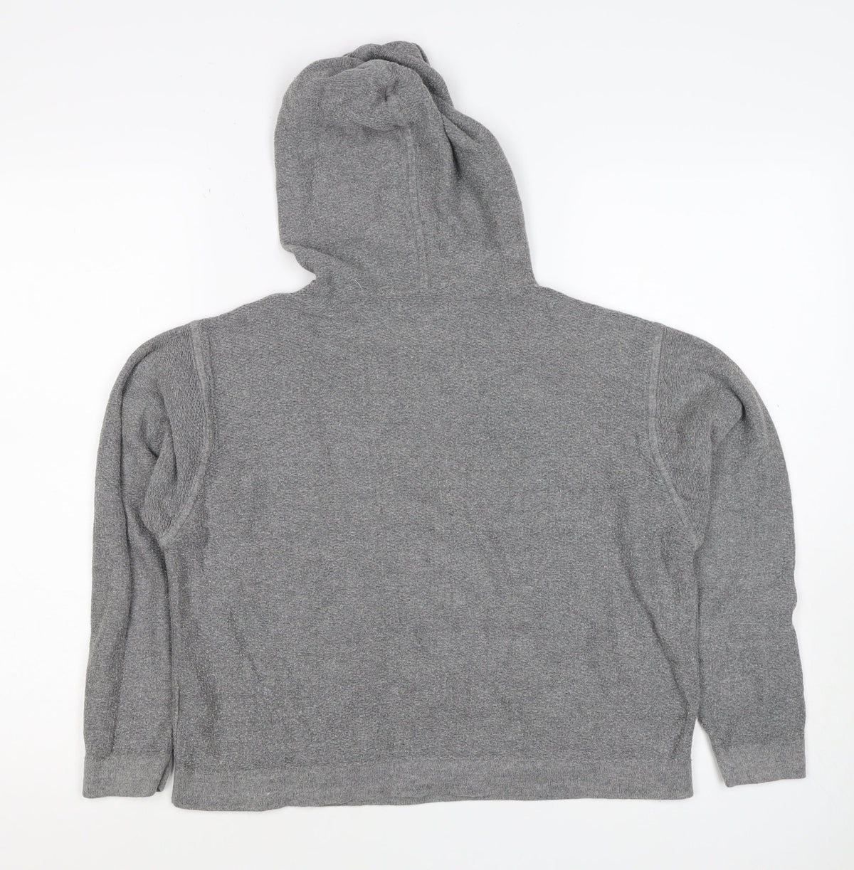 Kenneth Cole Women Grey S Pullover Hooded Sweatshirt Pockets