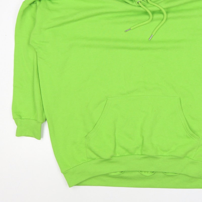 Monki Women Green UK 12 Pullover Hoodie Drawstring Pocket