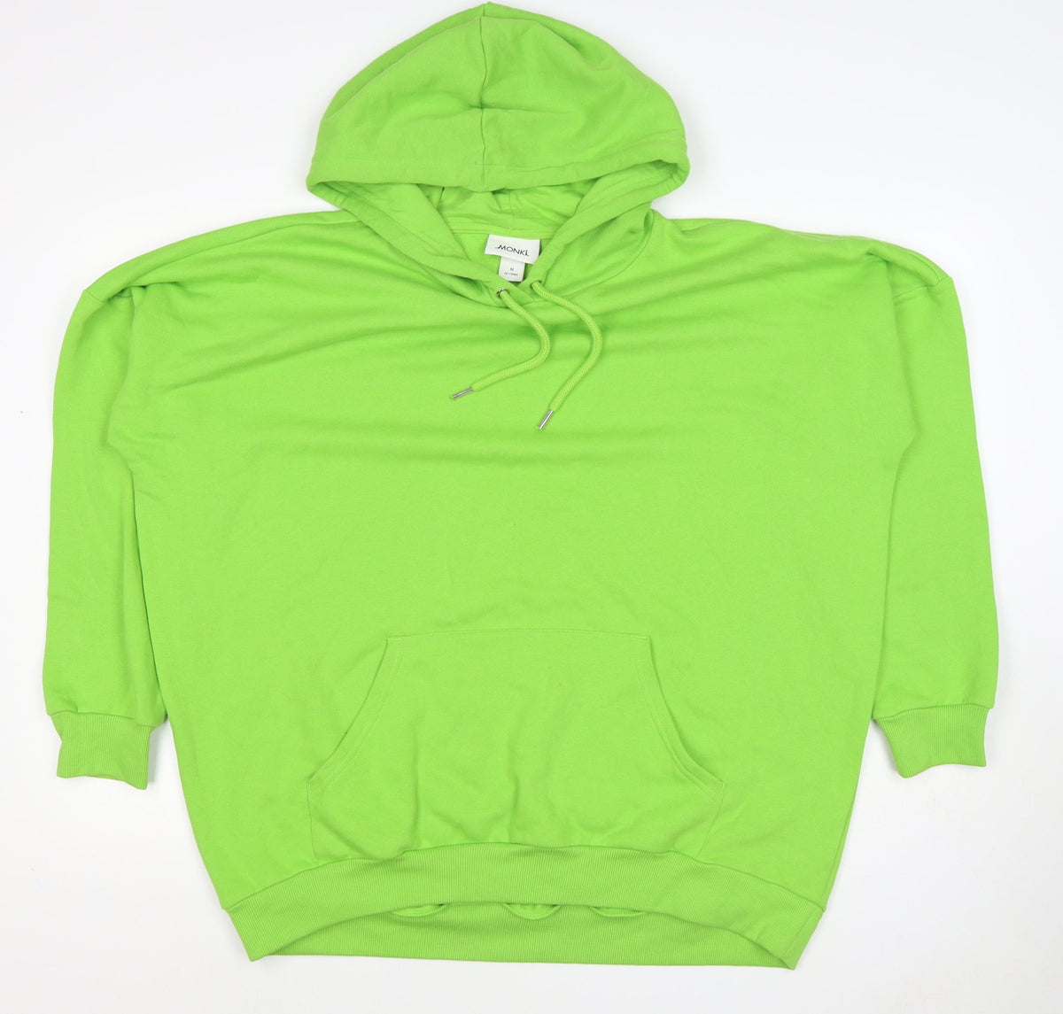 Monki Women Green UK 12 Pullover Hoodie Drawstring Pocket