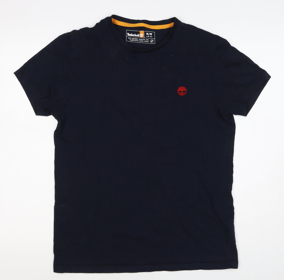 Timberland Men's Navy M Slim Fit Organic Cotton Logo T-Shirt