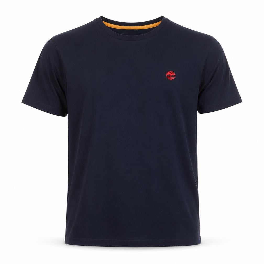 Timberland Men's Navy M Slim Fit Organic Cotton Logo T-Shirt