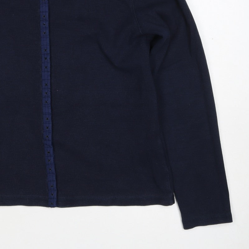 Next Women’s Navy Blue UK 16 Button Front Long Sleeve Cardigan