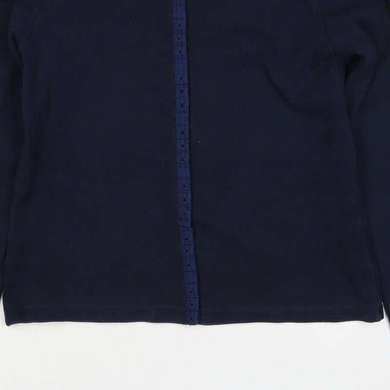 Next Women’s Navy Blue UK 16 Button Front Long Sleeve Cardigan