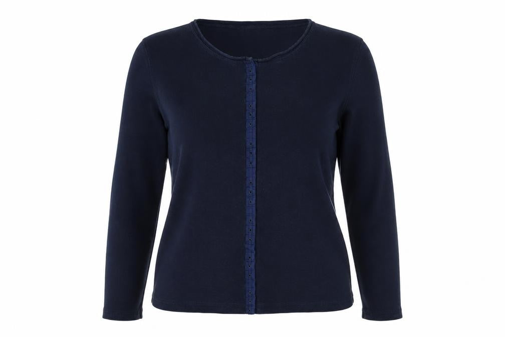 Next Women’s Navy Blue UK 16 Button Front Long Sleeve Cardigan