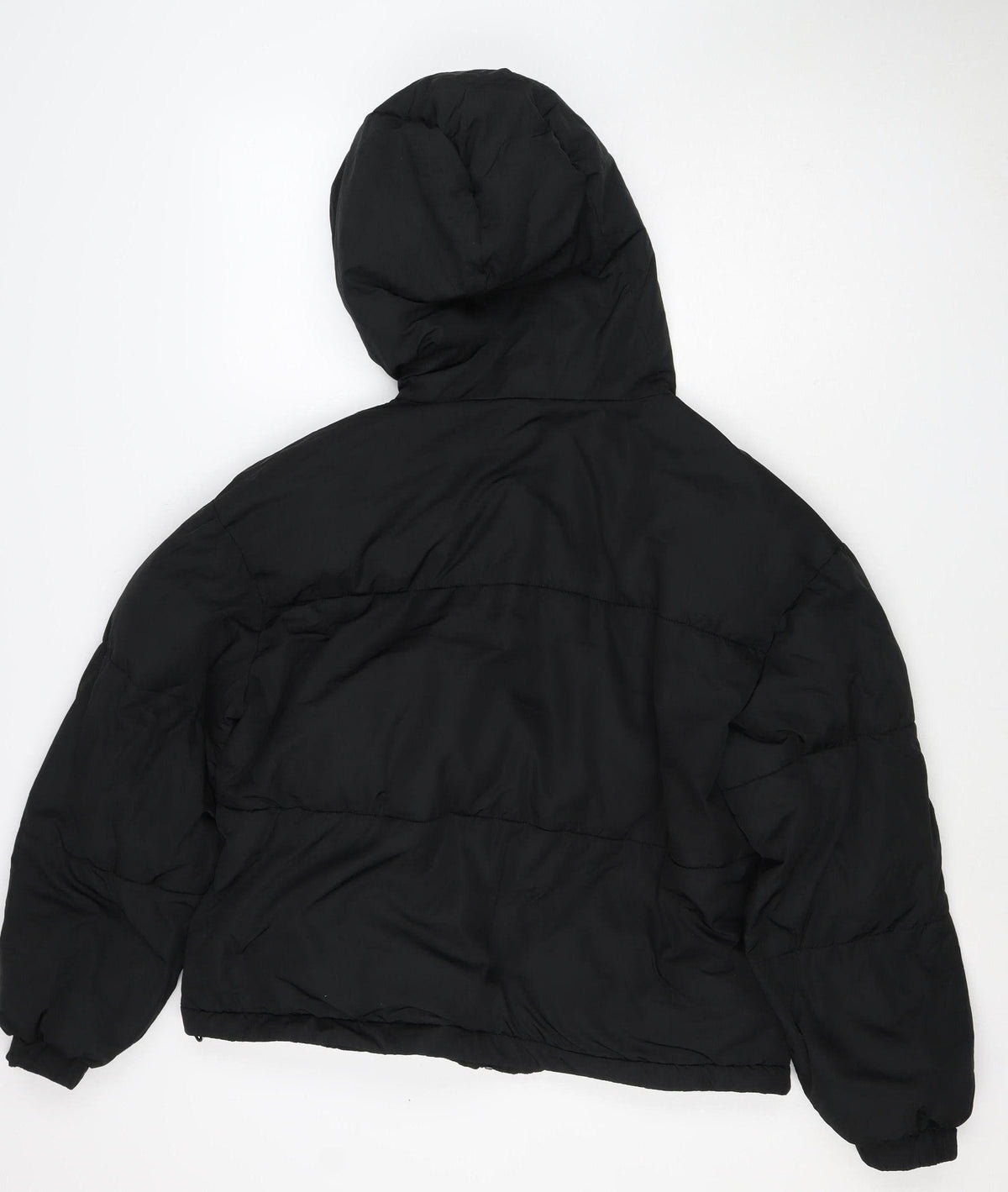 M.P. Women’s Black M Hooded Puffer Jacket Padded Full Zip