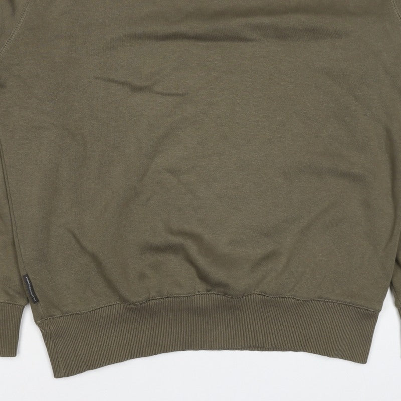 French Connection Men Green M Pullover Crew Neck Sweatshirt Logo