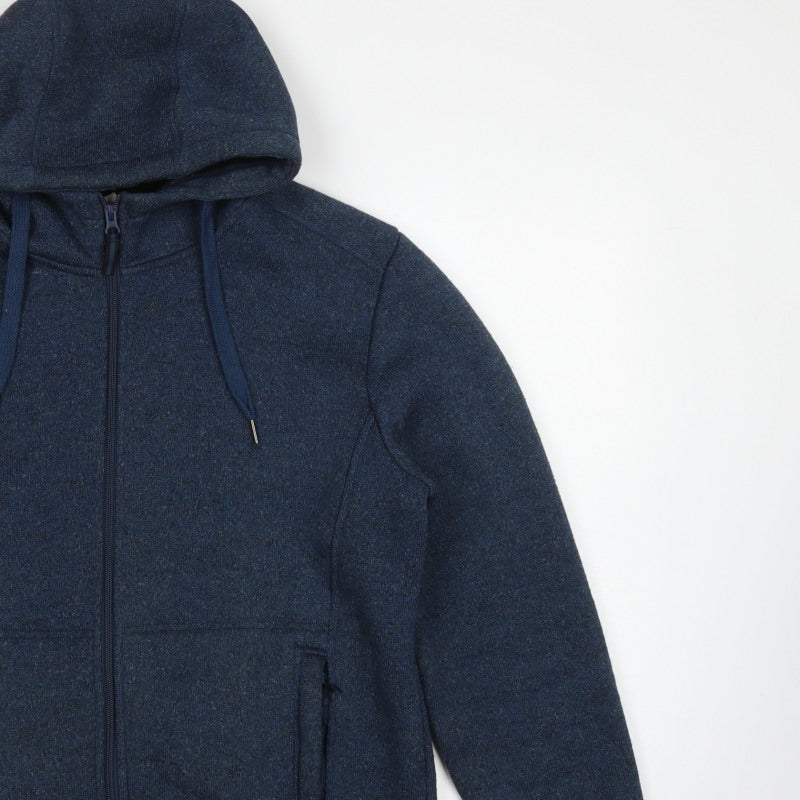 Mountain Warehouse Men’s Blue M Basic Hooded Full Zip Fleece Jacket