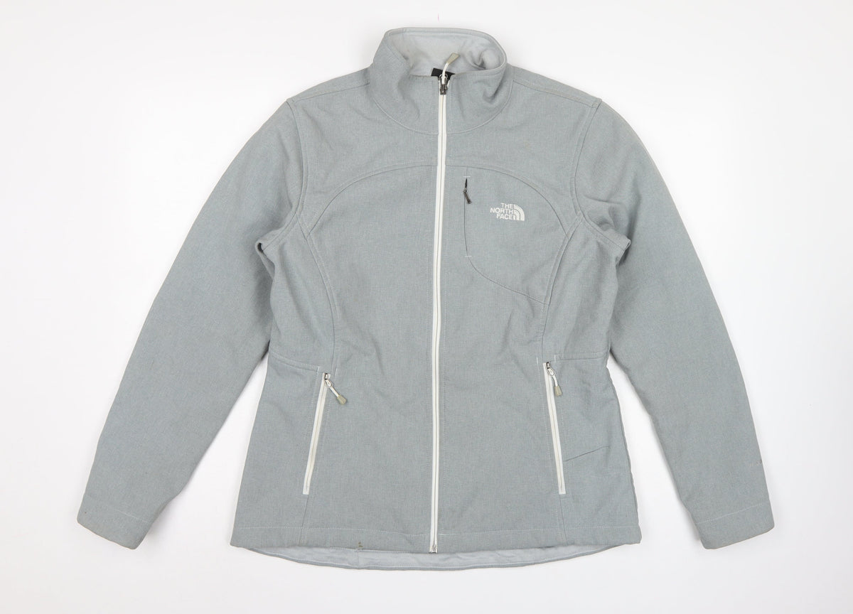 The North Face Women Blue L Softshell Full Zip Outdoor Jacket