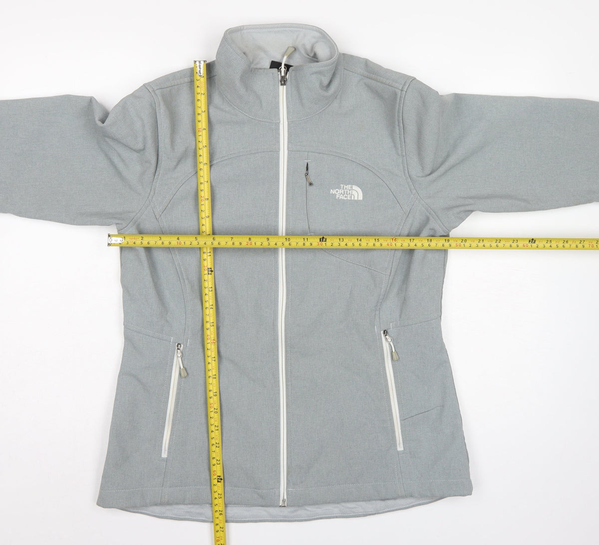 The North Face Women Blue L Softshell Full Zip Outdoor Jacket