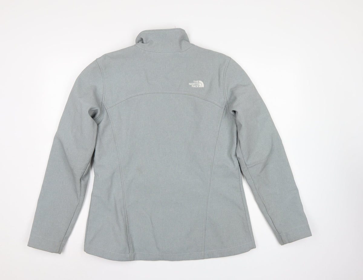 The North Face Women Blue L Softshell Full Zip Outdoor Jacket