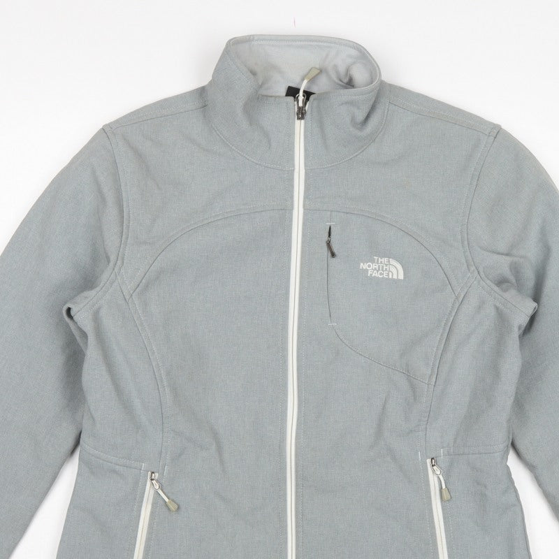 The North Face Women Blue L Softshell Full Zip Outdoor Jacket