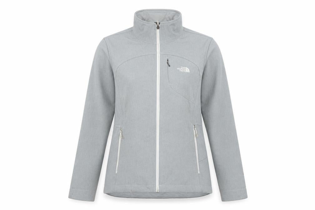The North Face Women Blue L Softshell Full Zip Outdoor Jacket